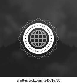Retro Vintage Insignia, Logotype, Label or Badge Vector design element, business sign template. 