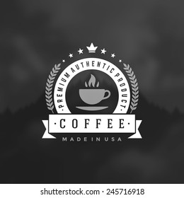 Retro Vintage Insignia, Logotype, Label or Badge Vector design element, business sign template. 