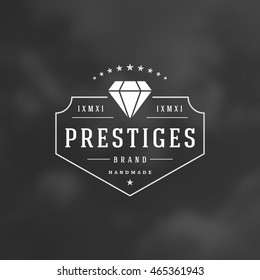 Retro Vintage Insignia, Logotype, Label or Badge Vector design element, business sign template. 