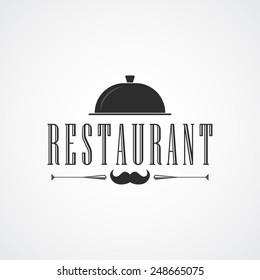 Retro Vintage Insignia or Logotype Vector design element, business sign restaurant template.