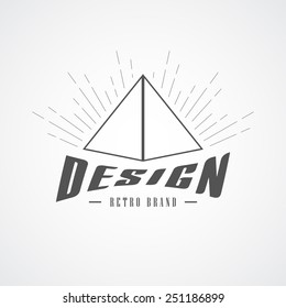 Retro Vintage Insignia or Logotype Vector design element, business sign template.
