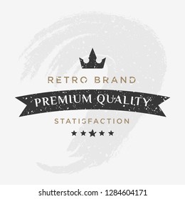 Retro Vintage Insignia Vector design element, business sign template. Vintage Logo Design Element in Vintage Style for Logotype, Label, Badge, T-shirts and other design.