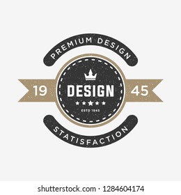 Retro Vintage Insignia Vector design element, business sign template. Vintage Logo Design Element in Vintage Style for Logotype, Label, Badge, T-shirts and other design.