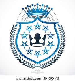 Retro vintage Insignia. Vector design element.