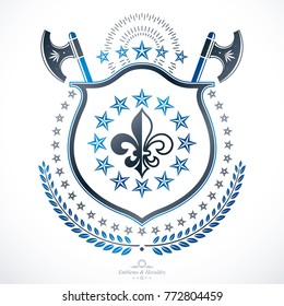 Retro vintage Insignia. Vector design element.