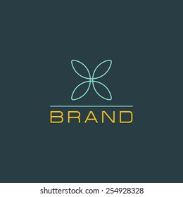 Retro Vintage Insignias or Logotype. Vector design elements, abstract, geometric business, signs, logos, identity, labels, badges and objects.