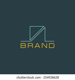 Retro Vintage Insignias or Logotype. Vector design elements, abstract, geometric business, signs, logos, identity, labels, badges and objects.