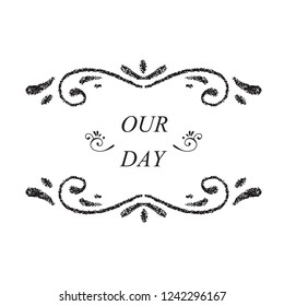 Retro Vintage Insignias or Logotypes set with floral elements and ribbons. Vector design elements, business signs, logos, identity, labels, badges and objects. Vector.