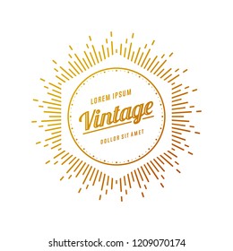 Retro Vintage Insignias or Logotypes. Vector design elements, business signs, logos, identity, labels, badges and objects.