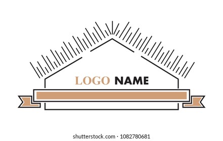 Retro Vintage Insignia.Vector design element for logo,label,badge.