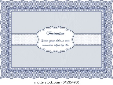 Retro vintage invitation. Customizable, Easy to edit and change colors.Excellent complex design. Complex background. 