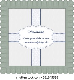 Retro vintage invitation. Customizable, Easy to edit and change colors.With quality background. Lovely design. 