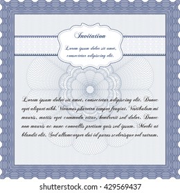 Retro vintage invitation template. 