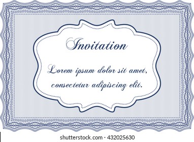 Retro vintage invitation template. 