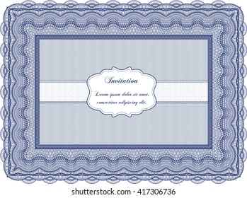 Retro vintage invitation template. Sophisticated design. 