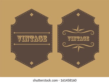 Retro vintage label