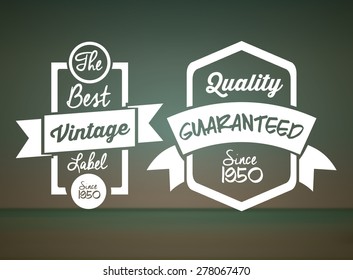 Retro and Vintage label design, vector illustration