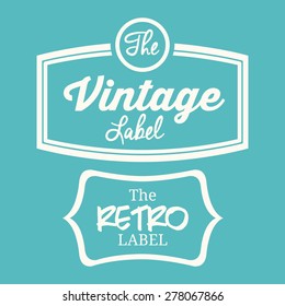 Retro And Vintage Label Design, Vector Illustration