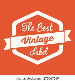 Retro and Vintage label design, vector illustration