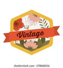 Retro and Vintage label design, vector illustration