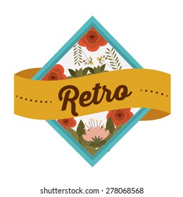 Retro and Vintage label design, vector illustration