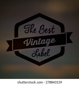 Retro and Vintage label design, vector illustration