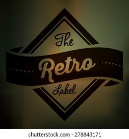 Retro and Vintage label design, vector illustration