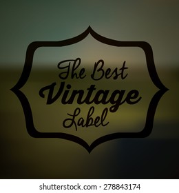 Retro and Vintage label design, vector illustration