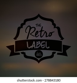 Retro and Vintage label design, vector illustration