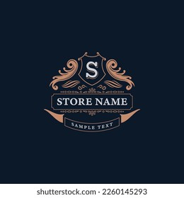 retro vintage labels of brandstore