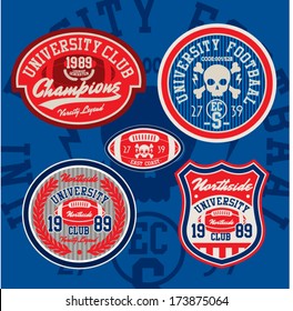 Retro vintage labels Vector Graphics Set for printing 