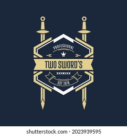 Retro Vintage Logo, logo design template, Retro vintage emblem, Vector illustration, vintage logo