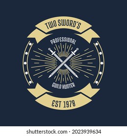 Logotipo retro vintage, plantilla de diseño de logotipo, emblema retro vintage, ilustración vectorial, logotipo vintage