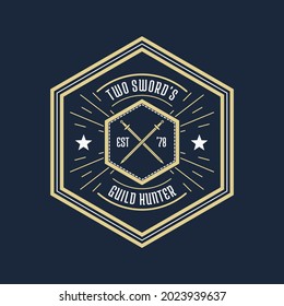 Retro Vintage Logo, logo design template, Retro vintage emblem, Vector illustration, vintage logo