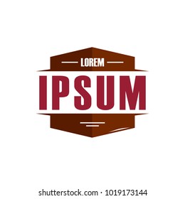 retro vintage logo template. vector illustration