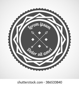 Retro Vintage Logotype. Vector illustration.