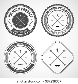 Retro Vintage Logotype. Vector illustration.