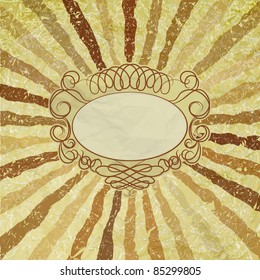 A retro or vintage looking rays pattern that works great as a background or package. And also includes EPS 8 vector