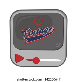 retro vintage media player