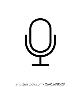Retro Vintage Microphone – Vector Icon