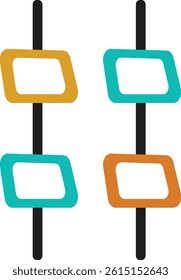 Retro Vintage Mid Century Element Set
