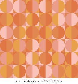 Retro vintage mid-century modern abstract seamless geometric pattern.