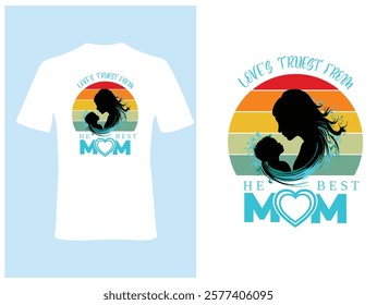 Retro vintage Mother's Day t-shirt design