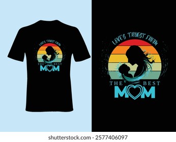 Retro vintage Mother's Day t-shirt design