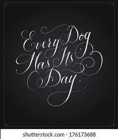 Retro Vintage Motivational Poster Design with Calligraphy
