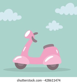retro vintage motor bike