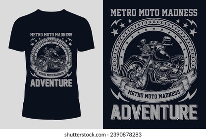 Retro Vintage Motorcycle T-shirt Design
