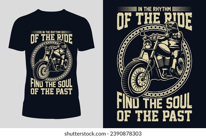 Retro Vintage Motorcycle T-shirt Design