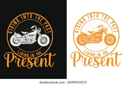  Retro Vintage motorcycle T-shirt design vector design