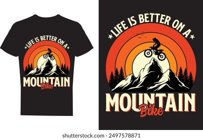 Retro Vintage Mountain T-shirt Design, Outdoor T-shirt Design, adventure t shirt designs